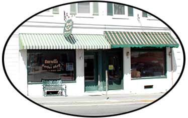 Darrell's Barber Shop storefront | Purcellville, VA